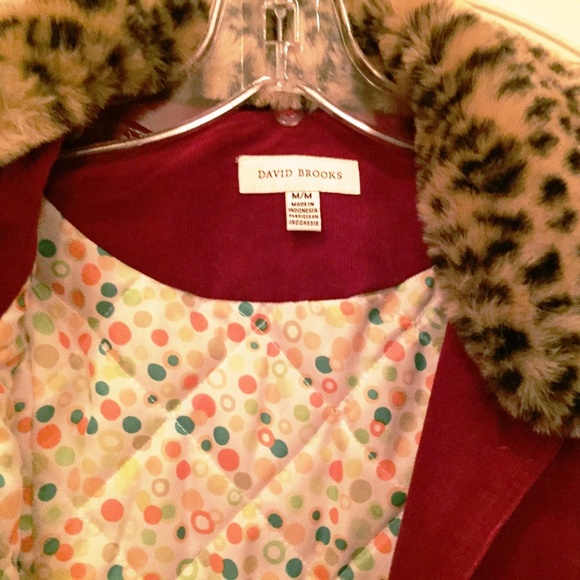 Corduroy Blazer Removable Faux Fur Collar Mix & Match Weekend Separates … - Picture 4 of 8